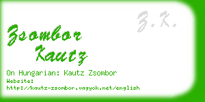 zsombor kautz business card